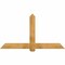 Ekena Millwork Eugene Rough Sawn Timber Gable Bracket, Western Red Cedar, 72"W x 39"H x 4"D x 6"F, 13/12 Pitch GBW072X39X0406EUG00RWR - alternate 1